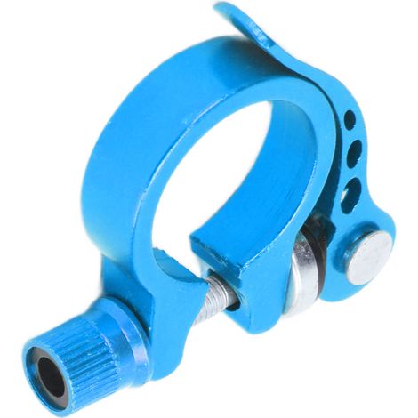 Collier de selle rapide en aluminium pour vélo tout terrain, 3 cm, couleur bleue (1/5)
