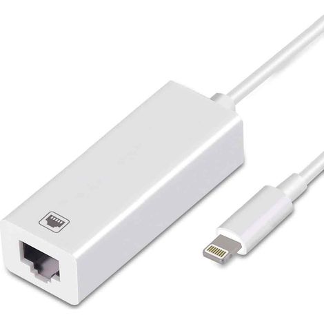 Câble de téléphone portable iPad vers réseau, convertisseur de carte réseau, port réseau Lightning vers R J45