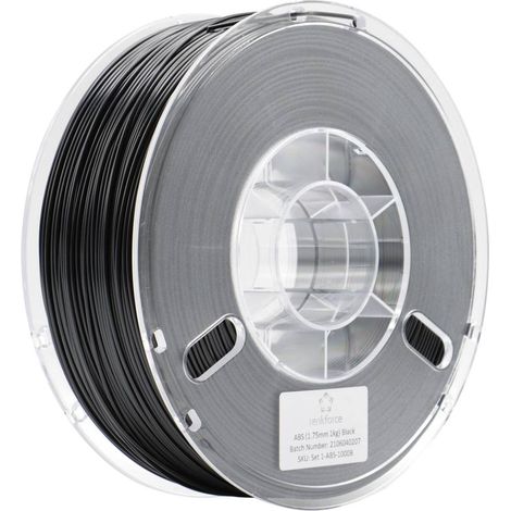 Renkforce RF-4738584 Filamento per stampante 3D Plastica ABS 1.75 mm 1000 g Nero 1 pz. (1/2)