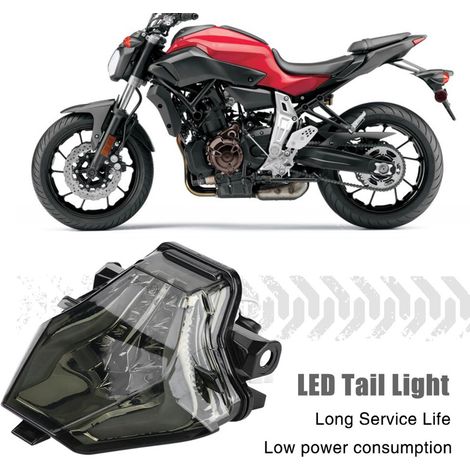 Feux de clignotants et stop LED moto pour MT07 FZ07 YZFR3 YZFR25 (Rouge) (1/5)