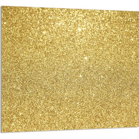 GLASPLATTE FÜR KÜCHE 65x60 Gold (1/5)