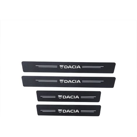 (4 pièces pour DACIA) Bandes de seuil de porte de coffre,pare-chocs,autocollant anti-rayures pour DACIA (logo Duster,Spring,Logan,Sandero,Jogger,Lodgy,Dokker) (1/3)