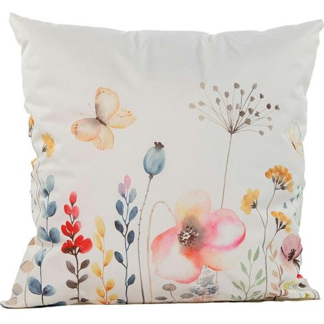 Kissen Outdoor 45x45cm Feldblumen creme