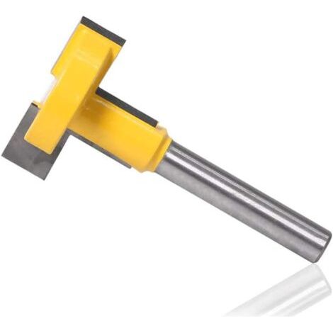 PA mm T-Schiene, T-Nut-Fräser, Fräser, Holzschneide-Fräswerkzeug, Fräser, gerade Kante, 8 mm Klinge, Gelb (1/5)