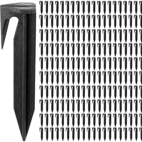 Ulisem 100 Pièces Piquet Fil Robot Tondeuse, Piquets de Fixation en Plastique Robuste, Crochet Acce (1/5)