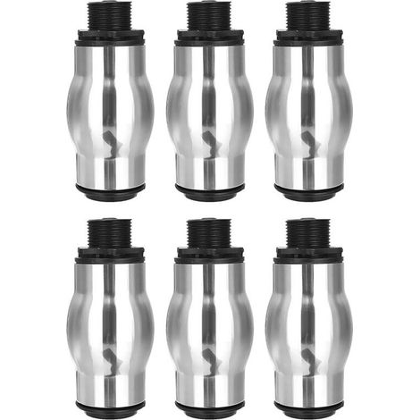 6 boquillas de fuente de espuma de acero inoxidable DN25 para deportes acuáticos, estanques y aspersores.