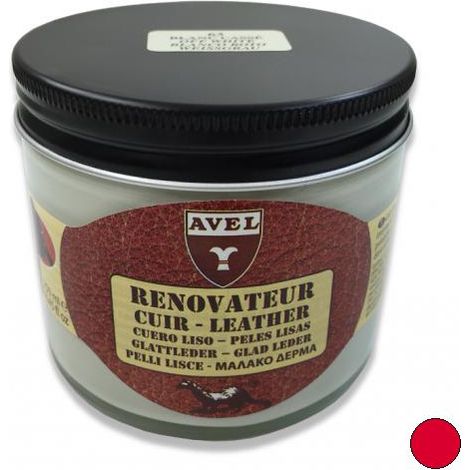 Baume cuir rénovateur rouge 275ml Avel