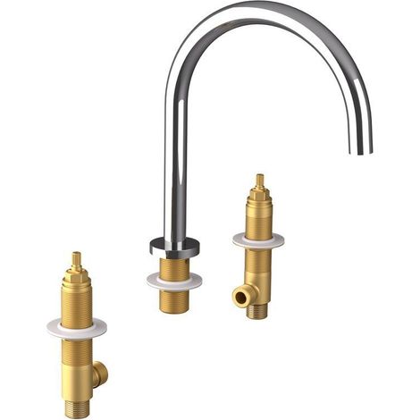 Corps ULTRAMIX de mitigeur lavabo 3 voies, chromé