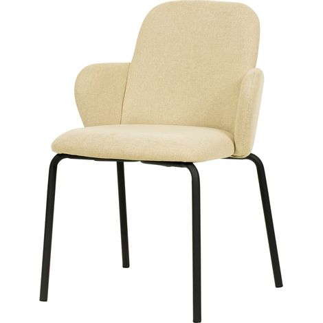 Chaise Empilable en Tissu Paddy - Lot de 2 - Veba