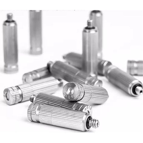 20 Pièces Buses de Brumisation avec filtre en Laiton, Haute Pression Buse d'atomisation G3/16 Système Refroidissement Irrigation(0.15mm) - 0.2mm (1/5)