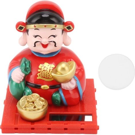 Décoration solaire de la richesse, ornement fortune pour voiture ou gâteau, cadeau pour le Nouvel An. (1/3)