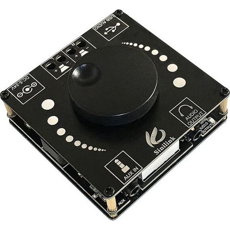 XY-AP50H HIFI Fever 2.0 Placa amplificadora estéreo Bluetooth 5.0 Módulo de audio estéreo TPA3116D2 de 50W+50W con agudos y graves ajustables (1/2)