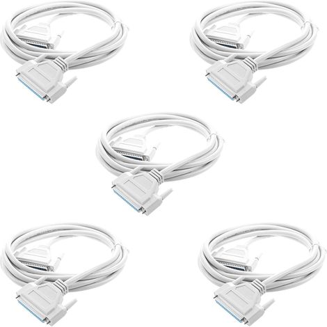5X 3 Metres 37 Broches Male A DB37 Extension Cable (1/2)