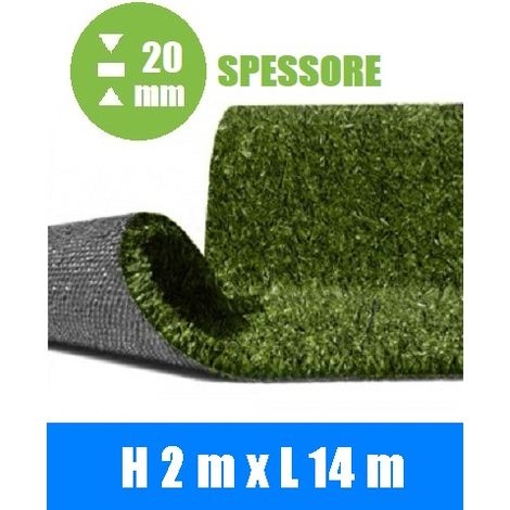 Prato Sintetico h 2,00 X 14 mt -Spessore:20 mm