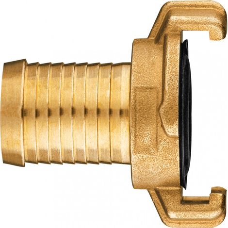 Conector rápido de latón para manguera, 3/4" (1/4)
