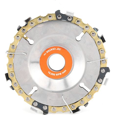 Disque De Scie À Chaîne 7 Dents - Pour Bois Et Plastique - Compatible Meuleuse 100mm - 1 Pièce (1/5)