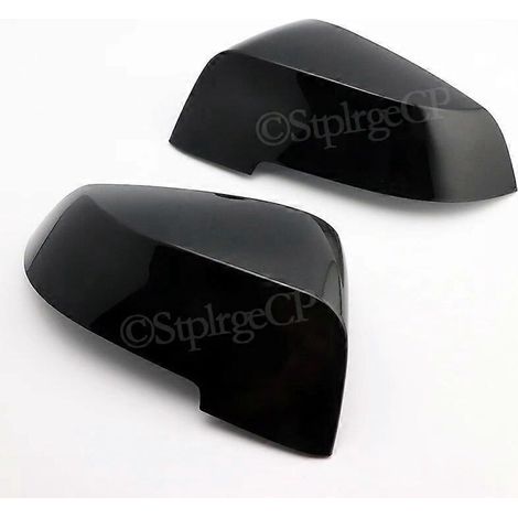 Rückspiegelabdeckung in Carbonfaser-Optik für BMW 5er F10 F11 F18 (2014–2016), modifiziertes Ersatzgehäuse – Hochglanzschwarz (1/4)