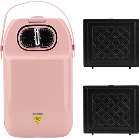 Grille-pain multi-fonction pour sandwichs, pain et petit-déjeuner, ustensile de cuisine, prise AU 220V, rose (1/5)