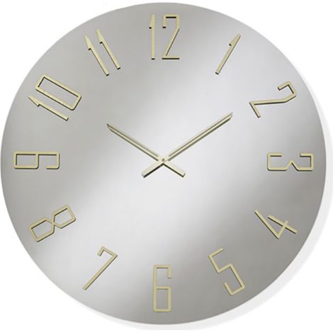 Orologio OZIAS rotondo D60 cm in cristallo Chiaro e numeri Oro (1/2)