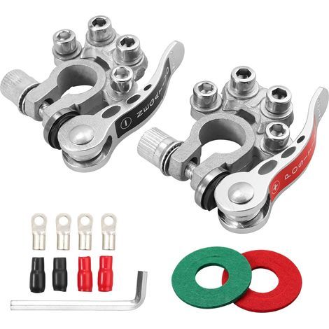 S-giant Morsetti rapidi per batteria auto Morsetti polari Morsetti per batteria da barca Morsetti per auto, 1 paio(3) (1/4)