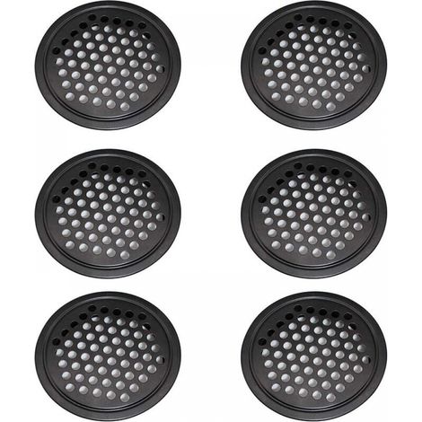 Grilles d'aération en acier inoxydable, grilles d'aération pour armoires - grilles d'aération rondes de 60 mm.