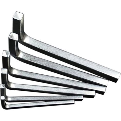 Clés à molette carrées 6 pièces, clé universelle en L en chrome vanadium, clé à tête carrée de 3 à 8 mm (1/5)