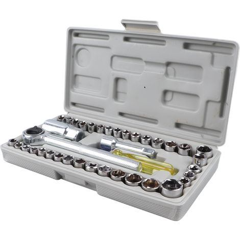 Jeu de clés à douille combinées micro en acier au carbone pour la réparation automobile et domestique (1/5)