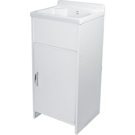Kompaktwaschanlage aus PVC Weiss 42x34 cm mod. Rocco
