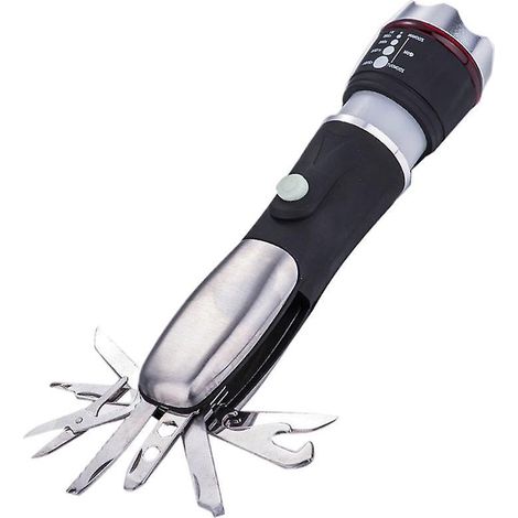 Torcia a LED con martello multifunzione per campeggio di emergenza - AquaForge (1/5)