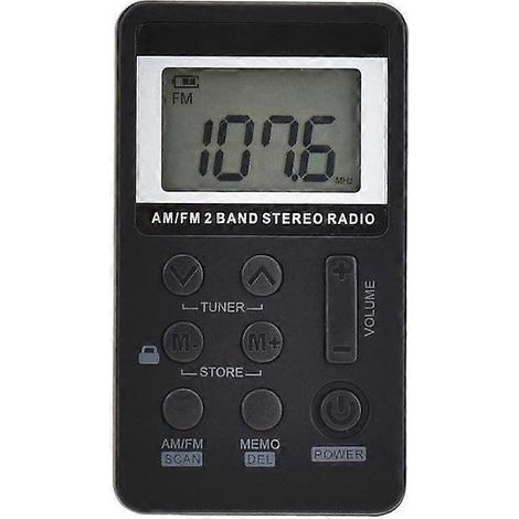 Mini radio portable numérique FMAM bi-bande Walkman (1/5)