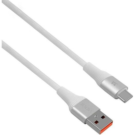 Ladekabel USB - USB-C - Datenkabel 100 cm in Weiß/Silber (1/4)