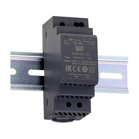 MEAN WELL DDR-30G-15 CONVERTISSEUR CC/CC POUR RAIL (DIN) 15 V/DC 2 A 30 W NBR. DE SORTIES:1 X CONTENU 1 PC(S)