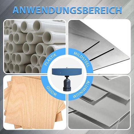 Bi-Metal Hole Saw 48 mm for Recessed Light Fixtures Recessed Lighting Plastic, Wood, Plywood (48mm) (1/2)