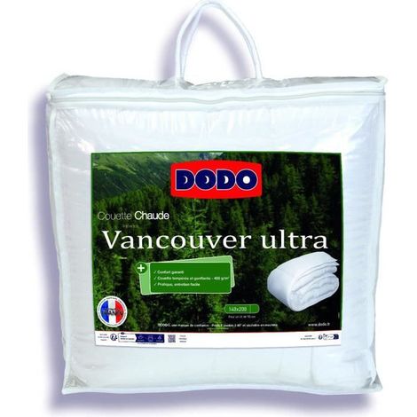 Couette VANCOUVER DODO - 140x200 cm - Ultra - Fabriqué en France (1/4)