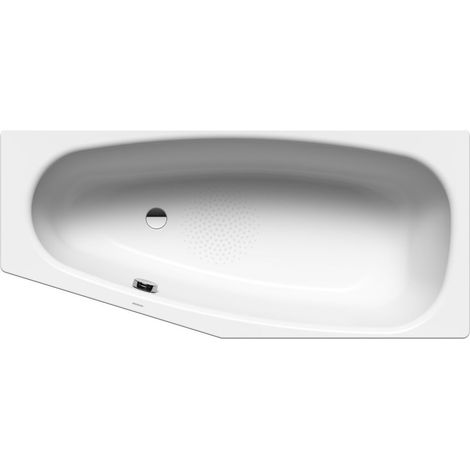 Kaldewei Advantage - Asymmetrische Badewanne Mini links 836, 157x70/48 cm, rutschhemmend, weiß 225230000001 (1/3)