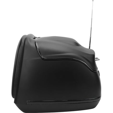 Boîte Arrière de Support de Stockage de Coffre de Moto de 38 L, Boîtier Supérieur de Grande capacité de Haute Résistance à l'eau de Style Rétro avec Serrure à clé, fabriqué en