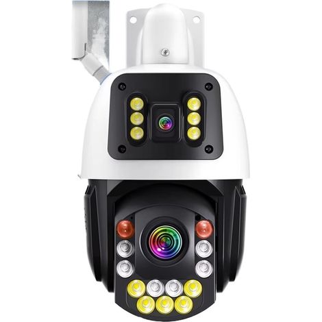 50X Zoom 8MP 4K HD WiFi PTZ caméra IP extérieure Double lentille Double écran détection Humaine Couleur Vision Nocturne caméra de sécurité IP(4K 50X WiFi Camera) (1/5)