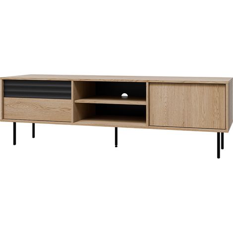 Mobile TV 2 ante Astra marrone e nero 180cm