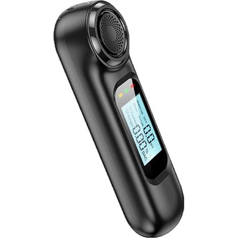 Éthylotest Portatif Mini avec Écran LCD Rechargeable USB Détecteur d'Alcool pour Conducteur Testeur d'Haleine Précision Rapide (1/5)