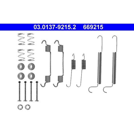 Kit d'accessoires, mâchoire de frein ATE 03.0137-9215.2 OPEL