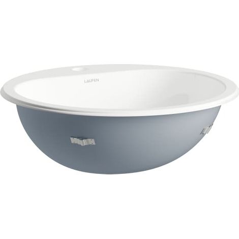LAUFEN Classic lavabo empotrado desde arriba, redondo, 1 agujero