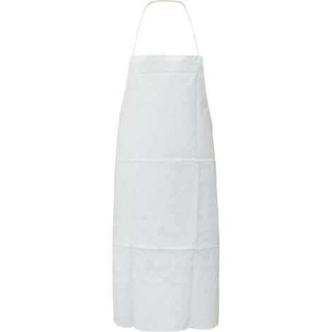 Tablier à bavette PVC blanc 100 x 70 - Singer