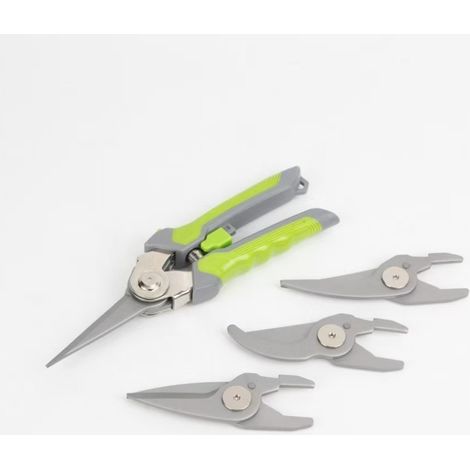 Neues 4-in-1-Gartenscheren-Set mit austauschbaren Scherköpfen (1/5)