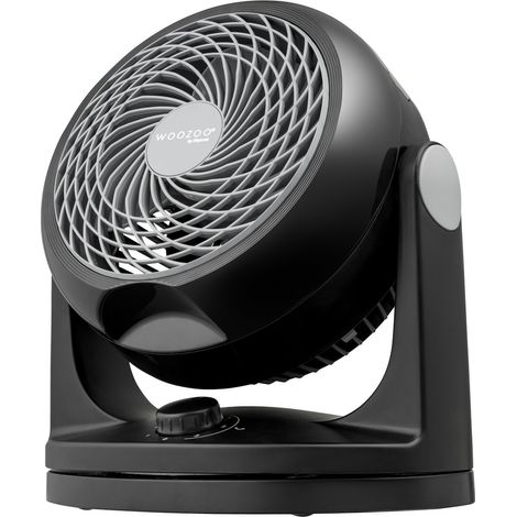 Iris Ohyama, Ventilateur de table silencieux, puissant & portable, 23m², PCF-HD18, Noir