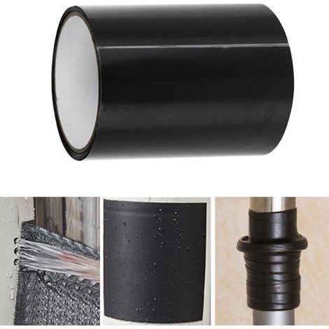 10 x 152 cm wasserdichtes Reparaturband, Rohrreparaturband, wasserdichtes Klebeband, selbstklebendes Reparaturband, Klebeband für Notfallreparaturen an Sanitäranlagen und Wasserrohrlecks (1/5)