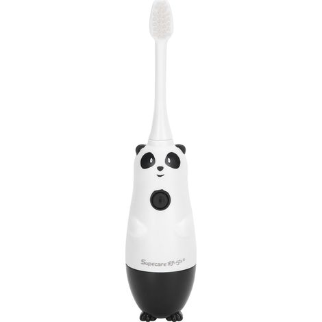 Brosse à dents électrique sonique à poils souples, motif panda, pour enfants de 2 à 12 ans-AquaForge
