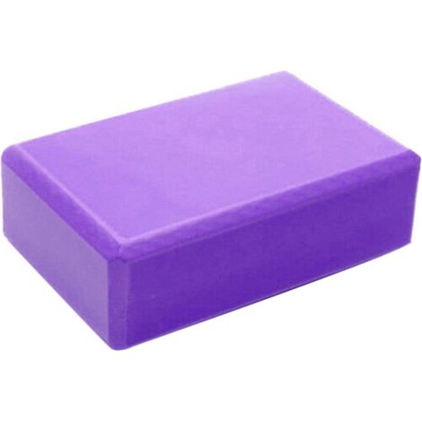 Bloc De Yoga - EVA Haute Densité - Pour Yoga Pilates Et Étirements - 23 x 15 x 8 cm - Violet - 1 Pièce