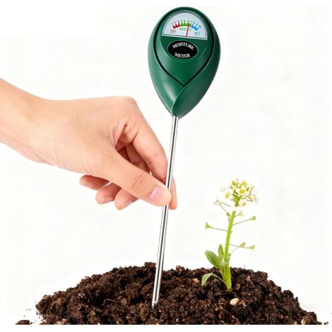 Testeur d’humidité du sol – Détecteur d’humidité pour terreau et plantes – Adapté à l’horticulture, pelouses, jardins, agriculture et plantes outdoor (1/4)