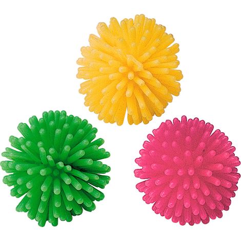 Ferplast Gioco PA 5402 Pallina in gomma morbida per gatti. Variante PA 5402 - Misure: Ø 3.5 cm - Colori misti