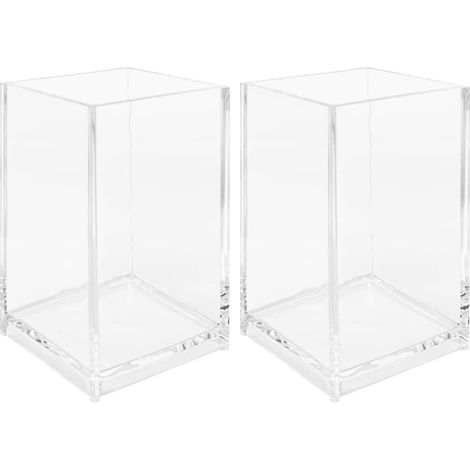 de bureau en acrylique transparent lot de 2 cube pour